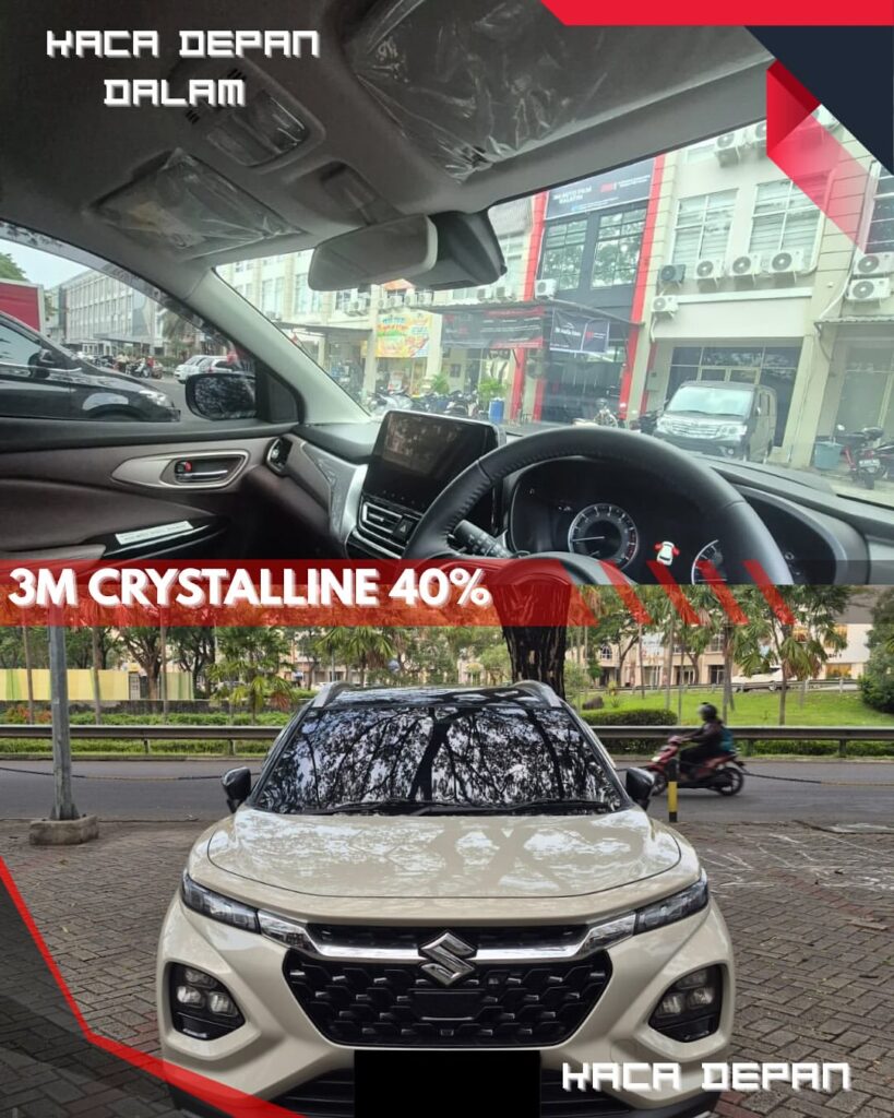 Harga Pasang Kaca Film Mobil 3M Crystalline di Kalatin, Green Lake