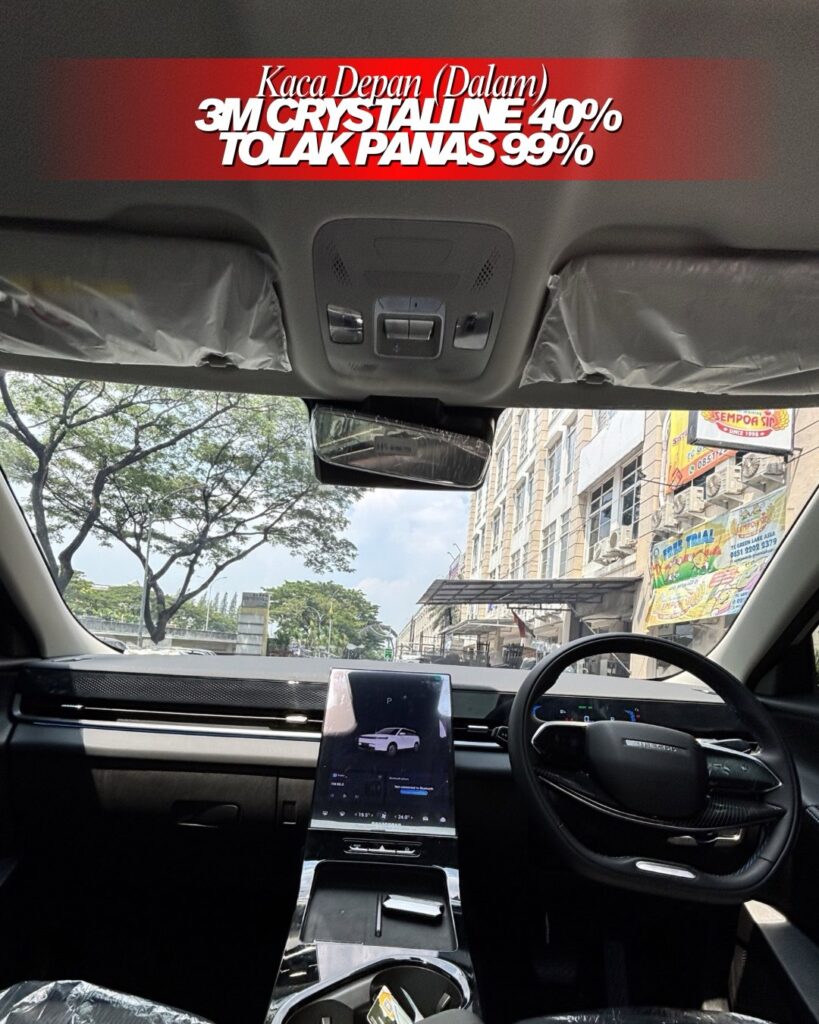 Kaca Film 3M Crystalline 40% Tolak Panas 99%