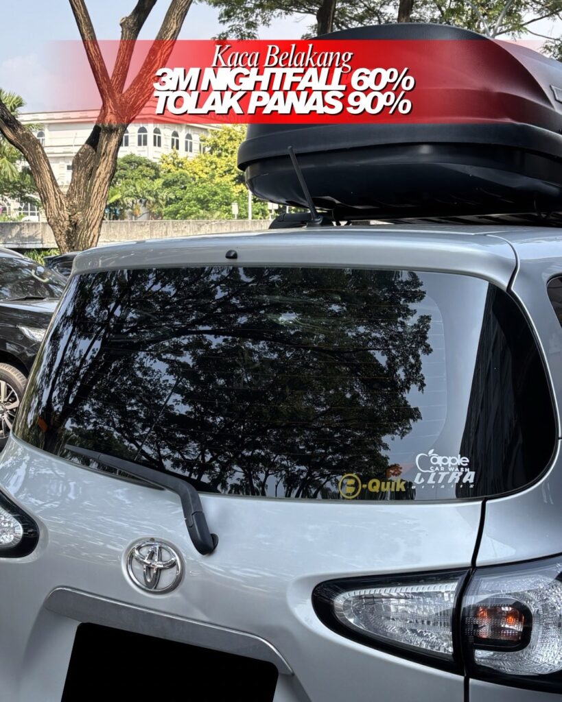 Kaca Film di Kaca Belakang Mobil 3M Nightfall 60