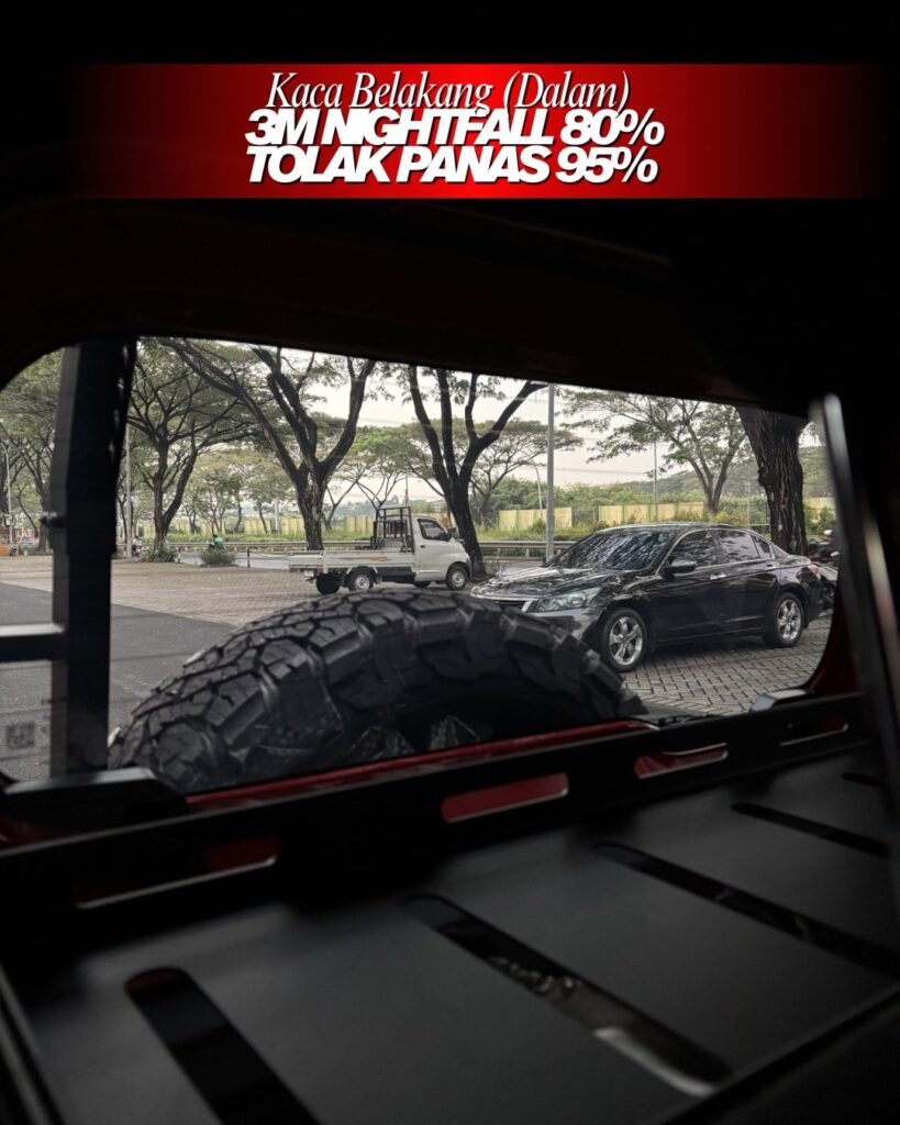 Tampilan 3M Nightfall dengan kegelapan 80% dari dalam